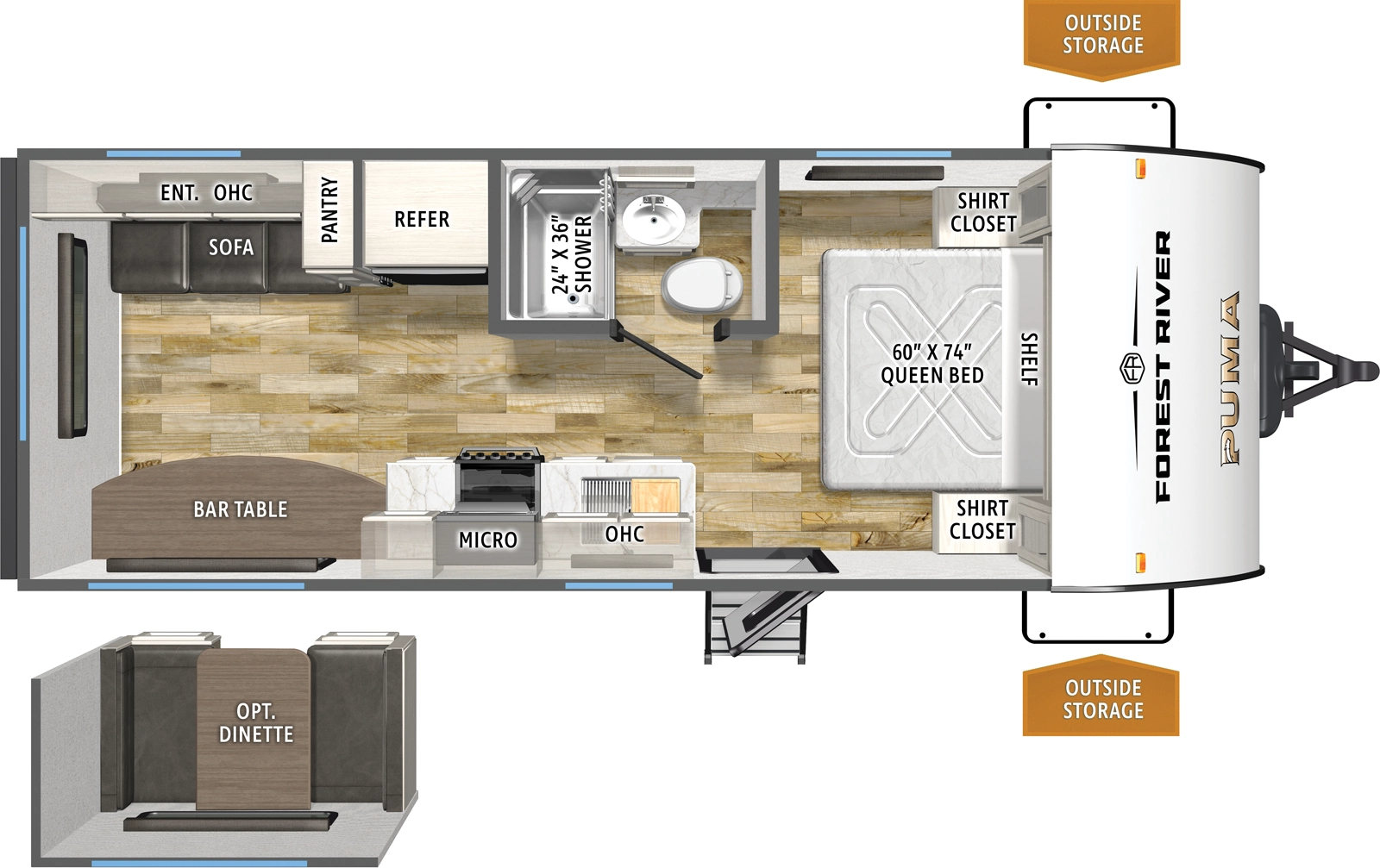 Puma Camping Edition 20RLCE Floorplan